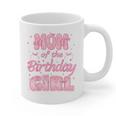 Mom And Dad Of The Birthday Girl Coquette Family Matching Graphic Print Coffee Mug
