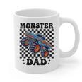 Monster Truck Dad Family Matching Monster Trucks Birthday Graphic Print Coffee Mug