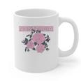 Nostalgia 80s 90s Retro Style Graphics Rose Pink Flower Graphic Print Coffee Mug