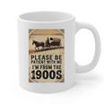 Be Patient With Me I'm From The 1900s Birthday Retirement Premium Tri-Blend Graphic Print Coffee Mug