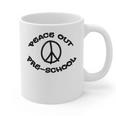 Peace Out PreschoolShirt For School Graduation Graphic Print Coffee Mug