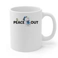 Peanuts Graduation Peace Out Snoopy Woodstock Graphic Print Coffee Mug
