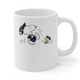 Peanuts Graduation Squad Snoopy Woodstock Raglan Baseball Tee Graphic Print Coffee Mug