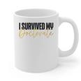 Phd Graduation Doctorate Degree Dissertation Masteral Grad Graphic Print Coffee Mug