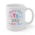 Pink Or Blue Dad Loves You Gender Reveal Graphic Print Coffee Mug