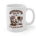 Please Be Patient With Me I'm From The 1900s Raccoon Vintage Graphic Print Coffee Mug