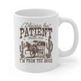 Please Be Patient With Me I'm From The 1900s Vintage Western Graphic Print Coffee Mug