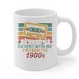 Please Be Patient-With Me I'm From The 1900s Retro Music Graphic Print Coffee Mug
