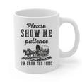 Please Show Me Patience I'm From The 1900s Vintage Horse Graphic Print Coffee Mug Please Show Me Patience I'm From The 1900s Vintage Horse Graphic Print Coffee Mug