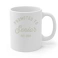 Promoted To Senior Est 2025 High School College Graduation Premium Graphic Print Coffee Mug