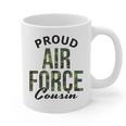 Proud Air Force Cousin Deployment Homecoming Graduation USAF Graphic Print Coffee Mug