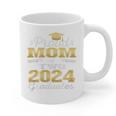 Proud Mom Of Two 2024 Graduate Class 2024 Graduation Family Premium Graphic Print Coffee Mug