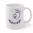 Purple In Memory Of Husband Alzheimers Awareness Back Print Graphic Print Coffee Mug Purple In Memory Of Husband Alzheimers Awareness Back Print Graphic Print Coffee Mug