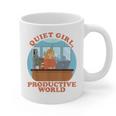 Quiet Girl Productive World Introvert Office Staff Secretary Graphic Print Coffee Mug Quiet Girl Productive World Introvert Office Staff Secretary Graphic Print Coffee Mug