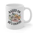 Raised On 90's Country Music Lover Nostalgia Retro Vibe Premium Tri-Blend Graphic Print Coffee Mug