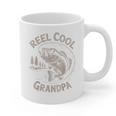 Reel Cool Great Grandpa Step Dad Fishing Father Day Graphic Print Coffee Mug Reel Cool Great Grandpa Step Dad Fishing Father Day Graphic Print Coffee Mug