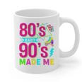 Retro 1980s 80's Baby 1990s 90's Made Me Nostalgia Vibes Premium Tri-Blend Graphic Print Coffee Mug
