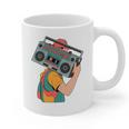 Retro 90s Boombox Nostalgia Party For Music Lovers Men Women Graphic Print Coffee Mug