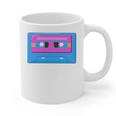 Retro Cassette Tape Tee 90s Nostalgia Aesthetic Graphic Print Coffee Mug