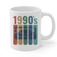 Retro Nineties Style Audio Tape Nostalgia Year 1990 Premium Tri-Blend Graphic Print Coffee Mug