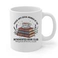 Retro Proud Introverted Book Club Anti Social Reader Graphic Print Coffee Mug Retro Proud Introverted Book Club Anti Social Reader Graphic Print Coffee Mug