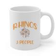 I Like Rhinos And Maybe 3 People Introvert Animal Graphic Print Coffee Mug