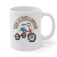 This How I Rolled Retro Tricycle 80s 90s Kid Nostalgia Premium Tri-Blend Graphic Print Coffee Mug