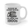 Sarcastic Please Be Patient I'm From The 1900s Premium Tri-Blend Graphic Print Coffee Mug Sarcastic Please Be Patient I'm From The 1900s Premium Tri-Blend Graphic Print Coffee Mug
