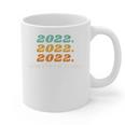Senior 2022 Shirt Class Of 2022 Retro Graduation Grad Graphic Print Coffee Mug