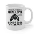 Senior 2026 Final Level Gamer Graduation 2026 Graphic Print Coffee Mug