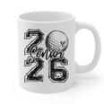 Senior 2026 Golf Player Heart Graduation Girls Teens Graphic Print Coffee Mug