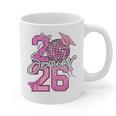 Senior 2026 Graduation Girls Coquette Pink Bow Class Of 2026 Premium Graphic Print Coffee Mug