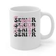Senior 2027 Class Of 2027 Coquette Pink Bow Graduation 2027 Graphic Print Coffee Mug