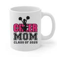 Senior Cheerleader Mom Cheer Class Of 2025 Graduation Women Graphic Print Coffee Mug