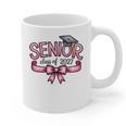 Senior Class Of 2027 Coquette Pink Bow Graduation 2027 Women Graphic Print Coffee Mug