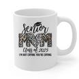Senior Mom Class Of 2025 Senior Mama 2025 Leopard Graduation Graphic Print Coffee Mug