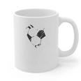 Senior Mommy Class Of 2026 Soccer Graduation Heart Premium Tri-Blend Graphic Print Coffee Mug