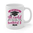 She Believed She Could So She Mastered It Graduation Graphic Print Coffee Mug