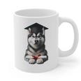Siberian Husky Dog Graduation Cap Training School Graduate Men Women Kids Graphic Print Coffee Mug