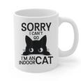 Sorry I Can't Go I'm An Indoor Cat Introvert Cats Graphic Print Coffee Mug Sorry I Can't Go I'm An Indoor Cat Introvert Cats Graphic Print Coffee Mug
