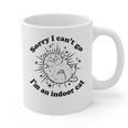 Sorry I Can't Go I'm An Indoor Cat Quote Introvert Graphic Print Coffee Mug Sorry I Can't Go I'm An Indoor Cat Quote Introvert Graphic Print Coffee Mug