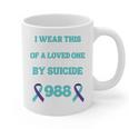 Suicide Prevention 988 Hotline In Memory Of Loved One Graphic Print Coffee Mug
