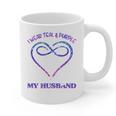 Suicide Prevention Shirt Teal & Purple In Memory Of Husband Graphic Print Coffee Mug