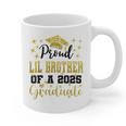 Super Proud Little Brother 2025 Graduate Graduation Family Graphic Print Coffee Mug