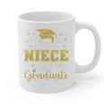 Super Proud Niece Of 2025 Graduate Senior Graduation Family Premium Graphic Print Coffee Mug