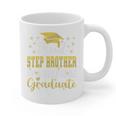Super Proud Step Brother Of 2025 Graduate Graduation Family Premium Graphic Print Coffee Mug