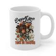 Support Your Local Trick Or Treaters Retro Spooky Nostalgia Graphic Print Coffee Mug