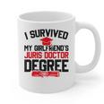 I Survived My Girlfriend's Juris Doctor Degree Graduation Graphic Print Coffee Mug