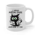I Survived Nursing School Graduation 2026 Nurse School Grad Graphic Print Coffee Mug