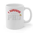 I Survived My Wife's PhD Graduation Slim Fit Shirt Graphic Print Coffee Mug